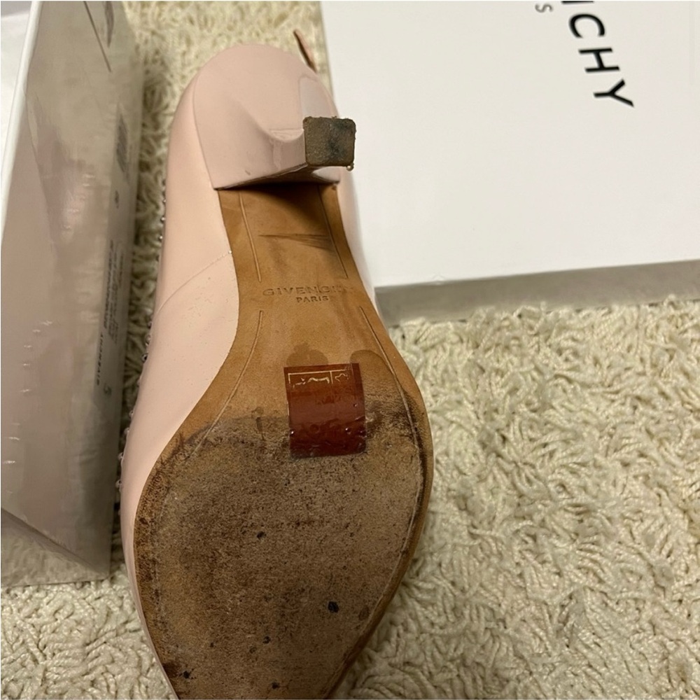 Givenchy Nude Pink Patent-Leather Heels Excellent Condition - Picture 11 of 12